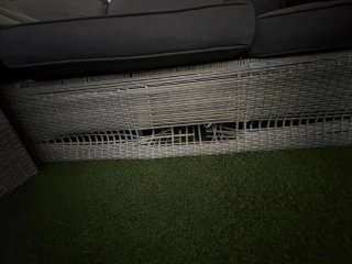 Sofá modular gris para exterior