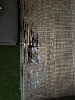 Sofá modular gris para exterior