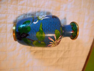 Jarrón chino esmalte Cloisonné vintage