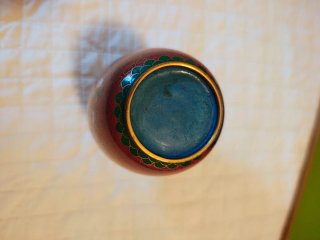 Jarrón chino esmalte Cloisonné vintage