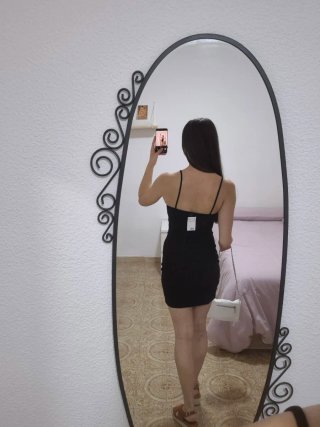 Vestido Negro Fiesta H&M Talla S