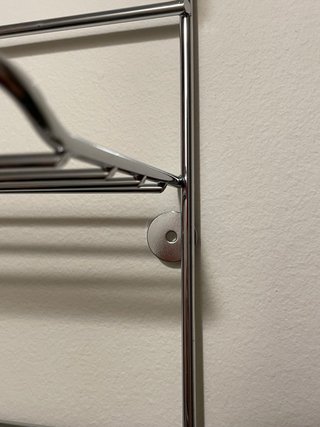 Estantería metálica baño 3 niveles + ganchos