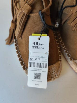 Zapatos Parfois piel yute flecos N°40 nuevos.