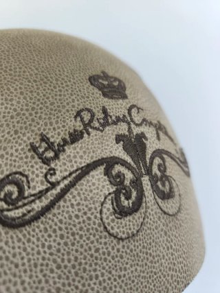 Casco Hípica Marrón y Beige