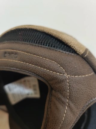 Casco Hípica Marrón y Beige