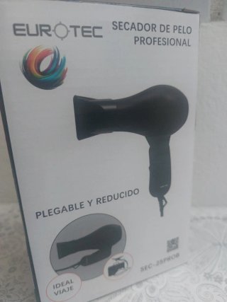 Secador de pelo Eurotec Plegable y Reducido