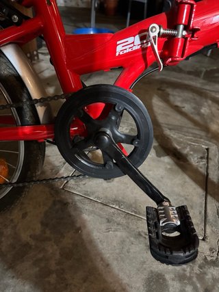 Bicicleta plegable F-Park roja