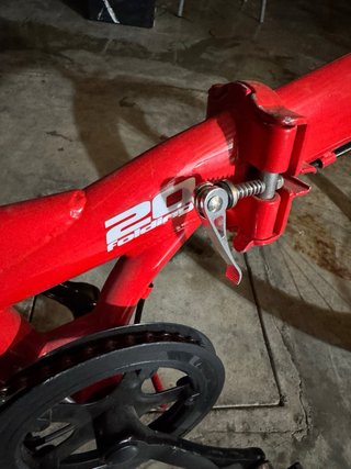 Bicicleta plegable F-Park roja