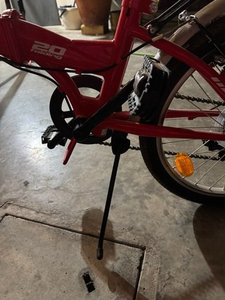 Bicicleta plegable F-Park roja