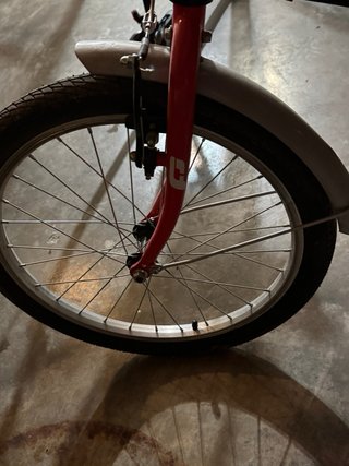 Bicicleta plegable F-Park roja