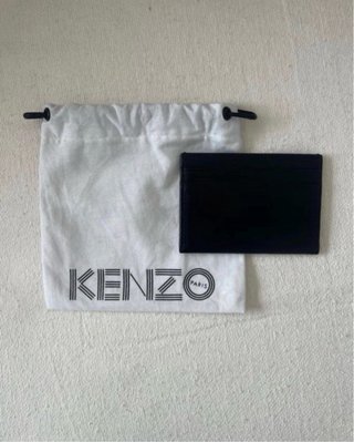 Tarjetero Kenzo Piel Negro y Rojo