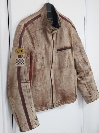 Cazadora piel Springfield Northeaster, talla XXL