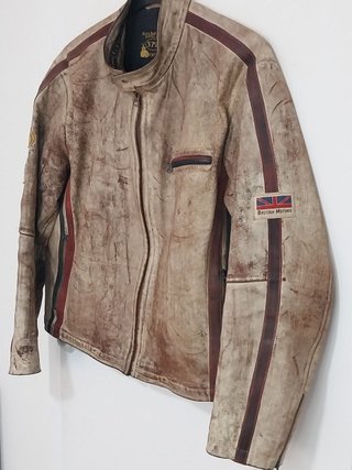 Cazadora piel Springfield Northeaster, talla XXL