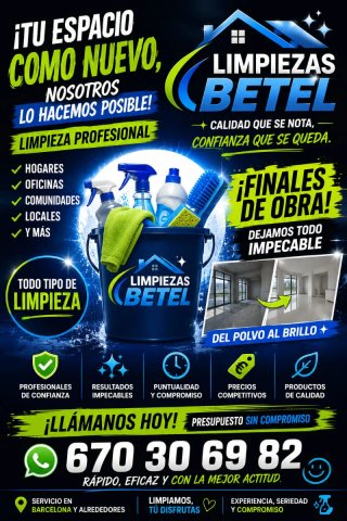 Servicio de limpieza y urgencia 24horas