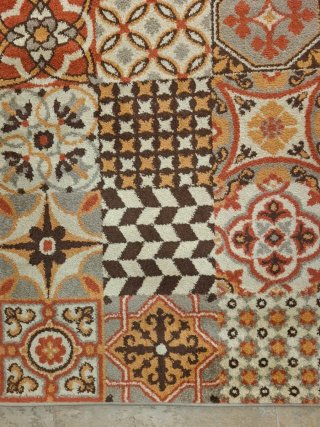 Alfombra patchwork pelo corto