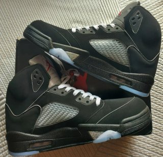 Jordan 5 Negro/Plata