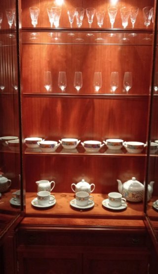 JUEGO VINTAGE CAFÉ O TÉ PORCELANA