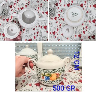 JUEGO VINTAGE CAFÉ O TÉ PORCELANA