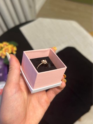Anillo Pandora Corazón rosa / oro / dorado