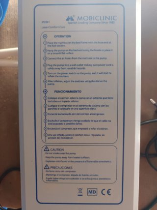Colchón de aire antiescaras
