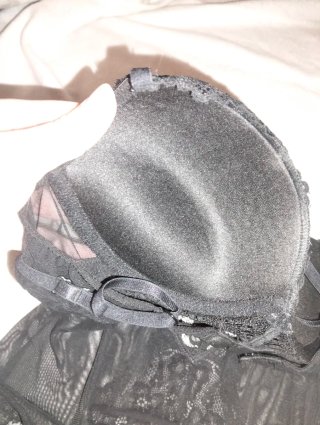 Lencería Corsé Negro Encaje Transparente tipotanga