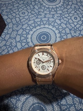 Reloj Exactime Hombre Oro Blanco