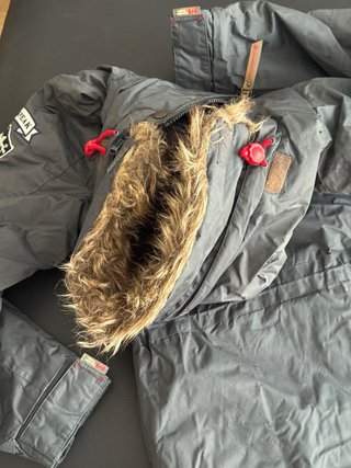 Anorak Canguro Canadian Peak 1983 Gris chaqueta