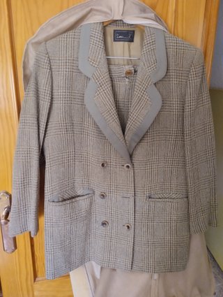 Traje Lana Vintage Chaqueta y falda