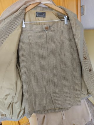 Traje Lana Vintage Chaqueta y falda