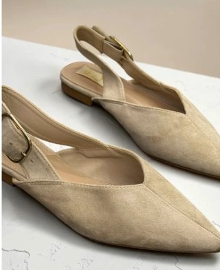 Bailarinas destalonadas beige