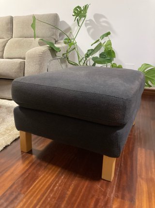 Puff IKEA SALTSJÖBADEN Reposapiés Negro