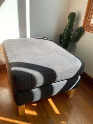 Puff IKEA SALTSJÖBADEN Reposapiés Negro
