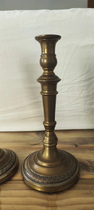Candelabros Bronce Principios Siglo XX (2)