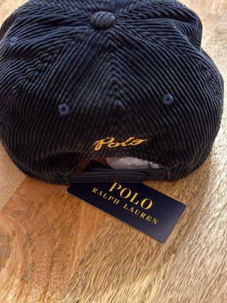 Cappellino Polo Ralph Lauren corduroy blu
