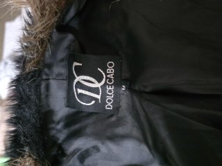 Chaqueta de pelo con estampado zigzag