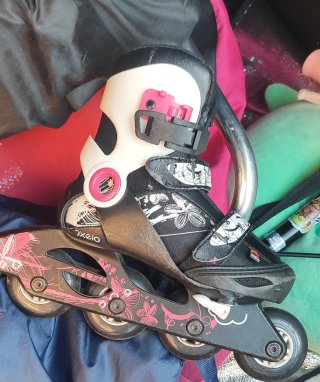 Patines Oxelo con ruedas rosas