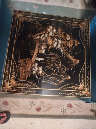 Cuadro antiguo decorativo oriental
