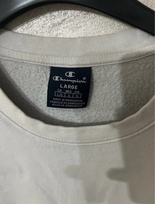 Felpa Champion grigia con logo