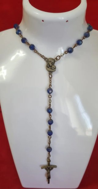Collana per Bambini Rosario Madonna e Crocifisso
