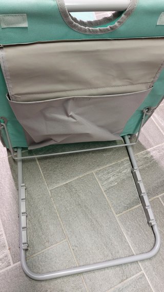 Sdraiette prendisole azzurra con cuscino