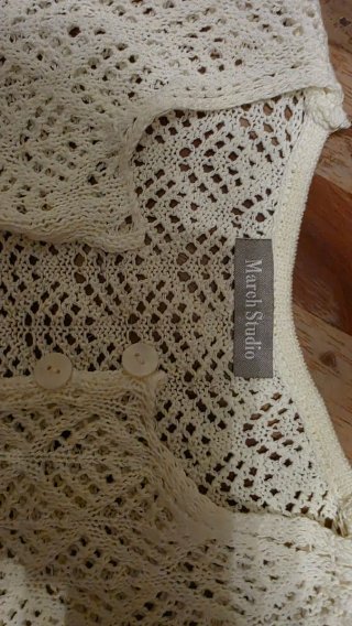 Chaqueta crochet March Studio cruda