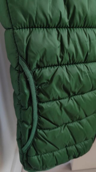 Chaleco verde acolchado talla M