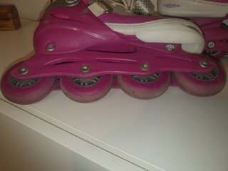 Patines en línea rosas