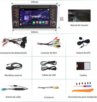 Radio Coche AWESAFE Android 2GB+64GB