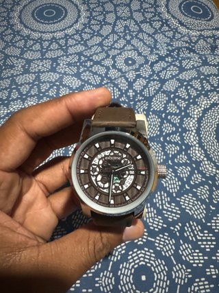 Reloj Exactime Hombre Marrón/Plateado