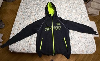 Sudadera Nike Ath Dpt Negra y Verde