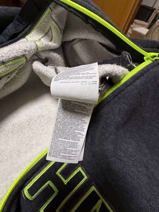 Sudadera Nike Ath Dpt Negra y Verde