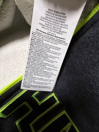 Sudadera Nike Ath Dpt Negra y Verde