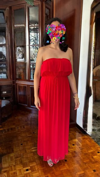 Vestido Mango Fiesta Rojo Penélope Cruz
