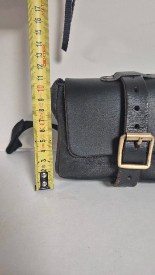 Bolsa Porta Candado Cuero Negro Trip Machine